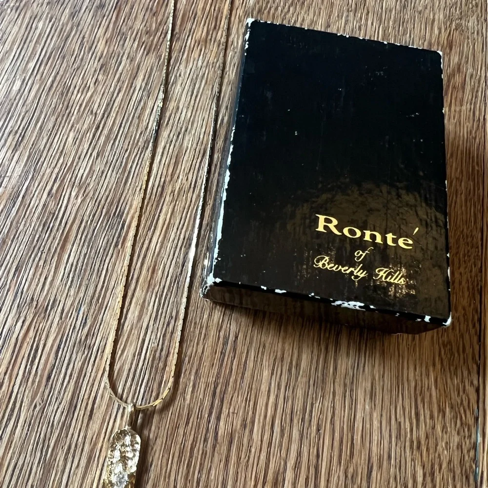 Vintage Ronte of Beverly Hills Vanderbilt Jewel Nugget Pendant Necklace - Picture 8 of 8